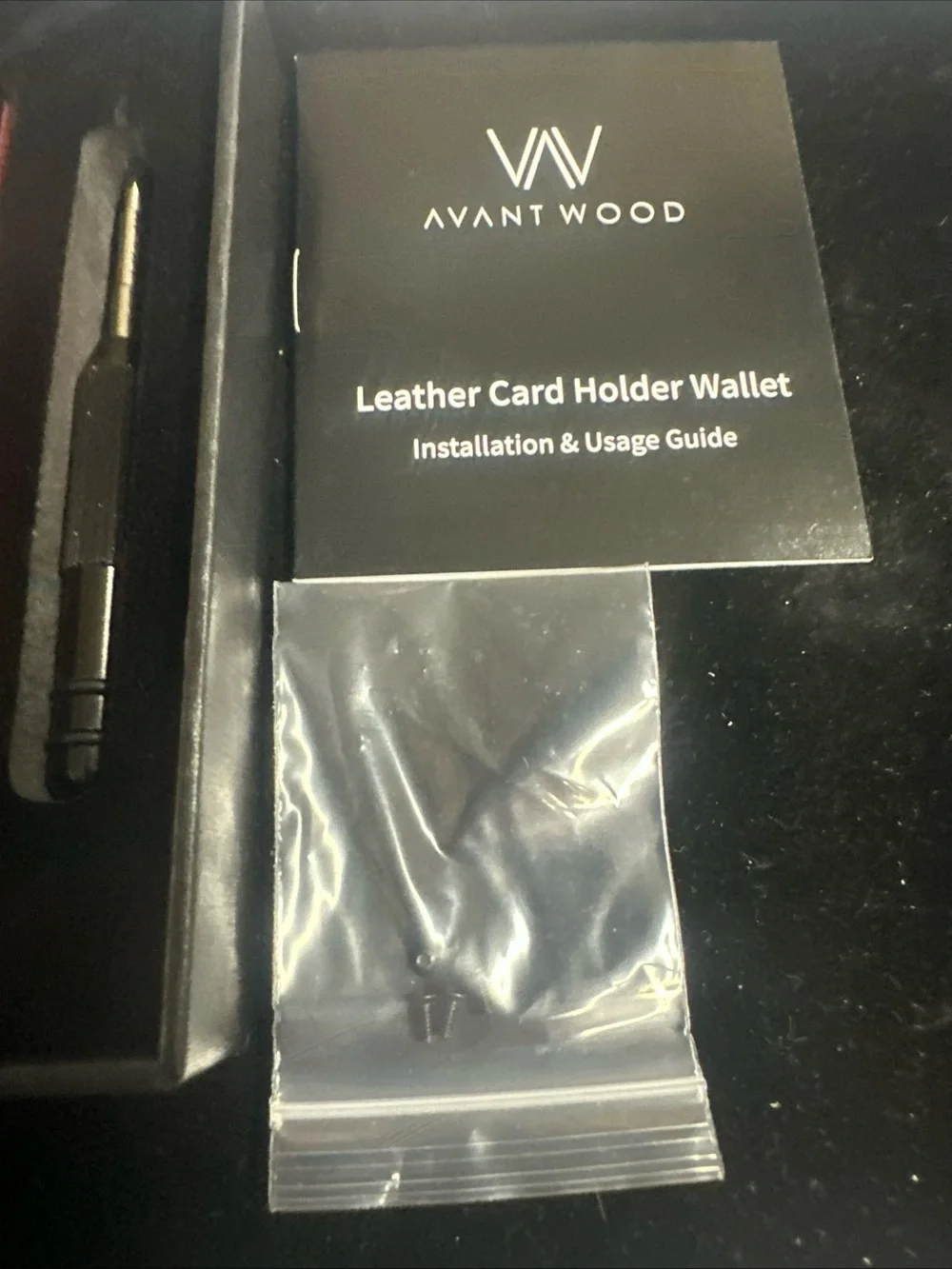Men’s Wooden Card Wallet in Brown Leather